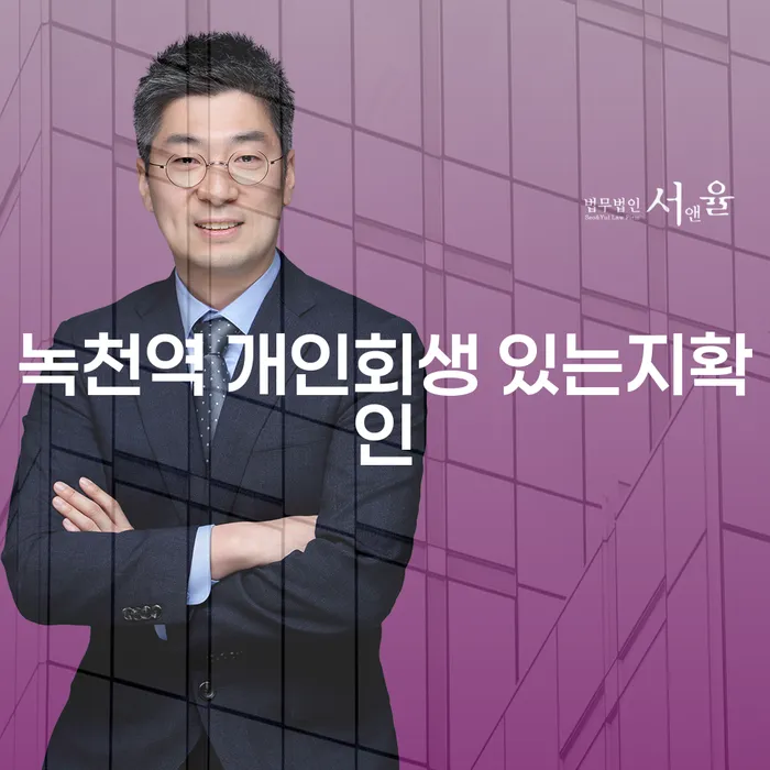 녹천역 개인회생 있는지확인
