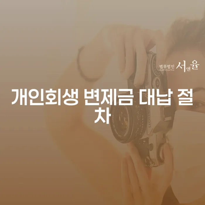 개인회생 변제금 대납 절차, 어떻게 준비해야 할까요?